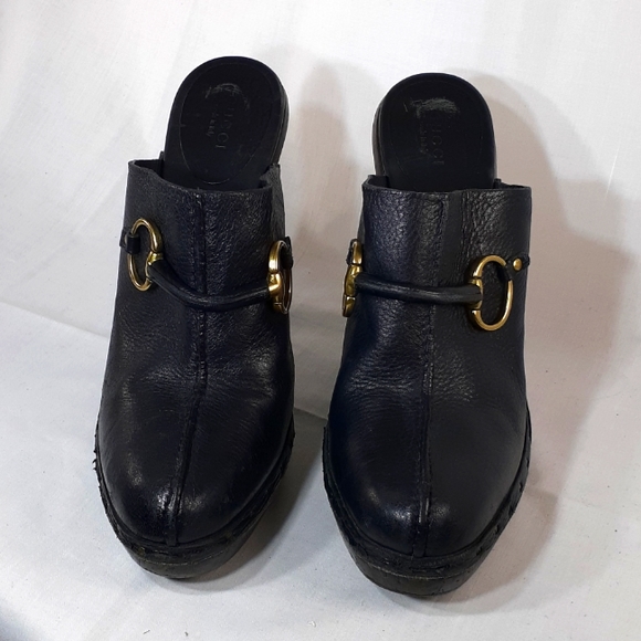 Gucci 90s leather mules heels platform - Picture 2 of 13